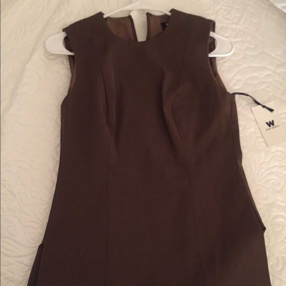 Cider Brown Tech Sleeveless Tunic